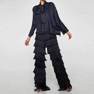 ZARA Fringed Trousers